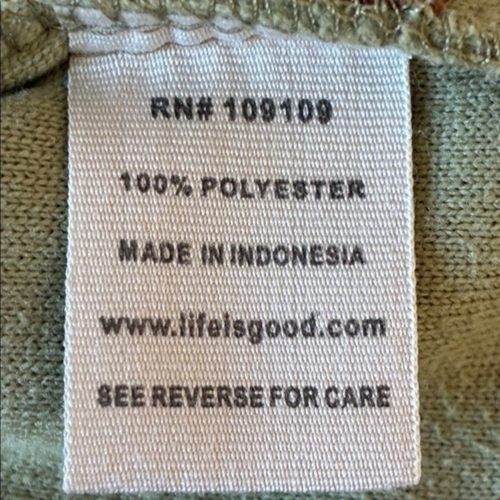 LIFE IS GOOD Women Small Sage Green Quarter Zip Pullover‎ Cozy Fleece Sweatshirt - Picture 9 of 10